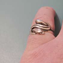 Кольцо со сплетенными змеями (серебро 925 пробы), в г.Павлодар