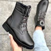 Ботинки женские 36 размер новые мех черные, в Воронеже