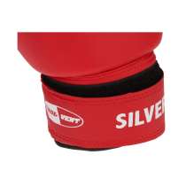 Перчатки боксерские SILVER BGS-2039, 14oz, к/з, красный, в Сочи