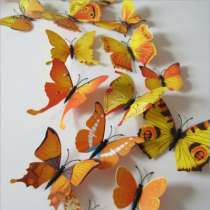 Декоративные 3D бабочки (12 шт.), в Екатеринбурге