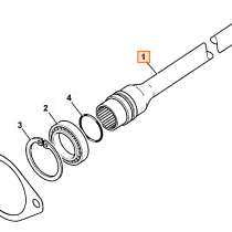 Вал привода насоса JCB 459/50431, в Краснодаре