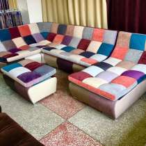 Угловой модульный диван в стиле пэчворк, в Зеленограде