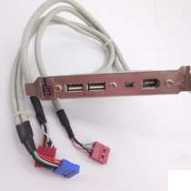 Планка для компьютера 2 USB + iee 1394, в Перми