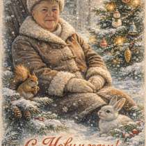 Новогодняя открытка, в г.Усть-Каменогорск