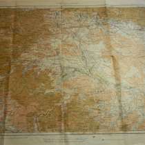 Топокарта(топографическая карта)Тифлис Е-7 1929г и К-38 1934, в г.Ереван