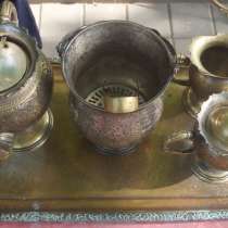 Латунная посуда на подносе, комплект, в Ставрополе