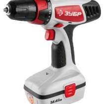 Аккумуляторная дрель-шуруповерт ЗУБР ЗДА-14.4-2 КИ, в г.Тирасполь