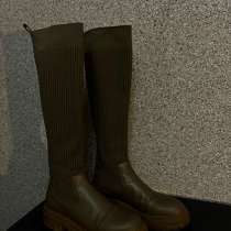 Ботфорты женские, хаки, платформа, в Сочи