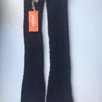 Перчатки длинные шерсть чёрные митенки вязаные женские зима, в Москве