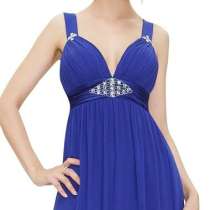 Синее шифоновое платье с вырезом S/08 ever-pretty HE08083SB, в Твери
