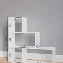 Стеллаж б/у белый, в отличном состоянии, в Москве