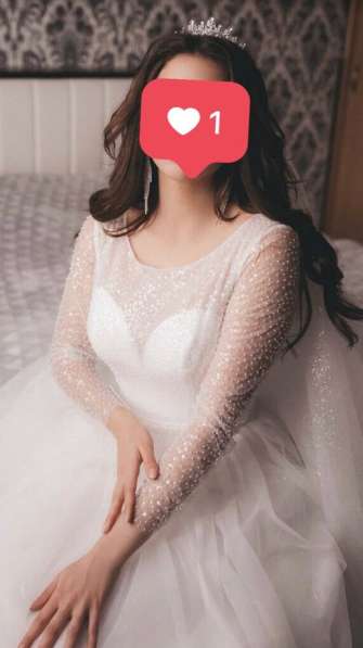 Очень красивое и нежное свадебное платье в Краснодаре фото 5