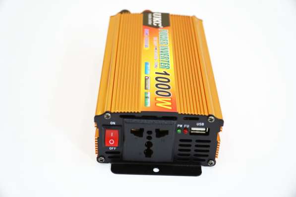 Инвертор UKC 1000W 24V Преобразователь тока AC/DC Gold в фото 4