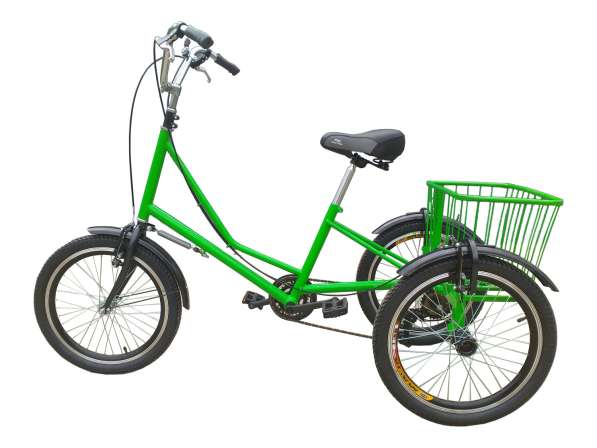 Трехколесный велосипед для взрослых грузовой велорикша в фото 7