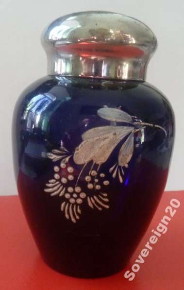 Чайница 1950 1960-ые гг. СССР кобальт синее стекло в Орле фото 15