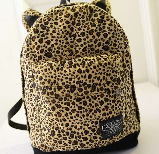 Рюкзак городской Леопард с ушками