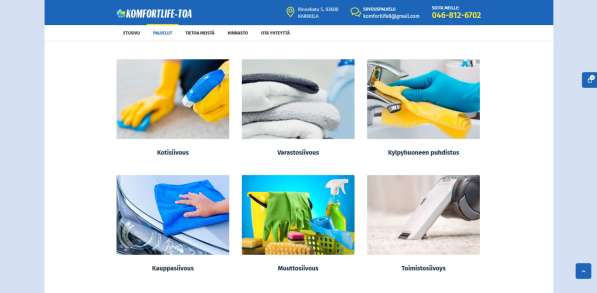 Создание сайта клининговой компании в веб-студии Seoinfo