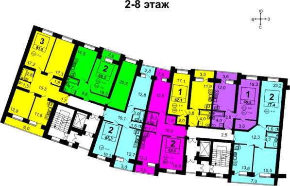 Продам двухкомнатную квартиру в Тверь.Жилая площадь 70 кв.м.Дом кирпичный.Есть Балкон. в Твери фото 24