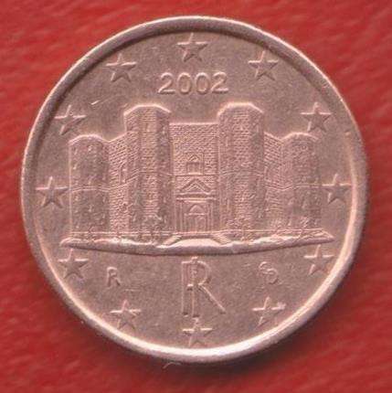 ЕВРО Италия 1 евроцент 2002 г. цент в Орле фото 3