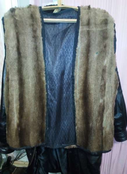 Мужская Куртка кожаная, утеплённая, (удлинённая) (новая) в Белгороде фото 4