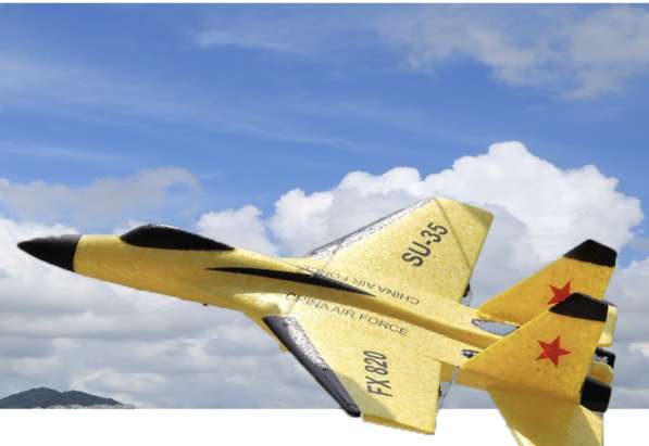 Радиоуправляемая, детская игрушка - самолет с пультом в фото 14
