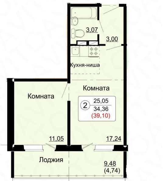 Продаю 2х комнатную квартиру ул. Комсомольская, 113А в Кирове фото 3