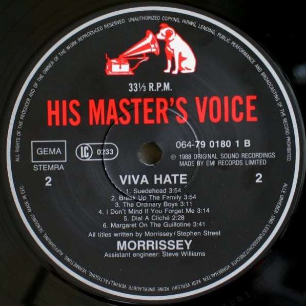 Morrissey - Viva Hate в Санкт-Петербурге