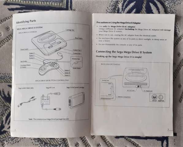 Sega Mega Drive 2. Инструкция.1994г. Редкость! в 