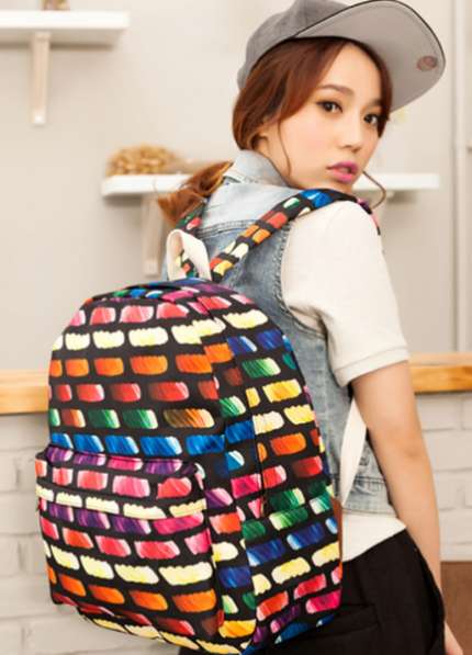Рюкзак городской Bricks разноцветный цветной в фото 4