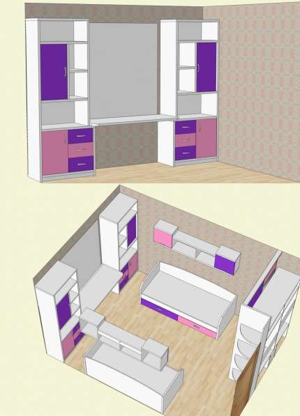 Мебель для детской комнаты по вашим размерам на заказ в Магнитогорске