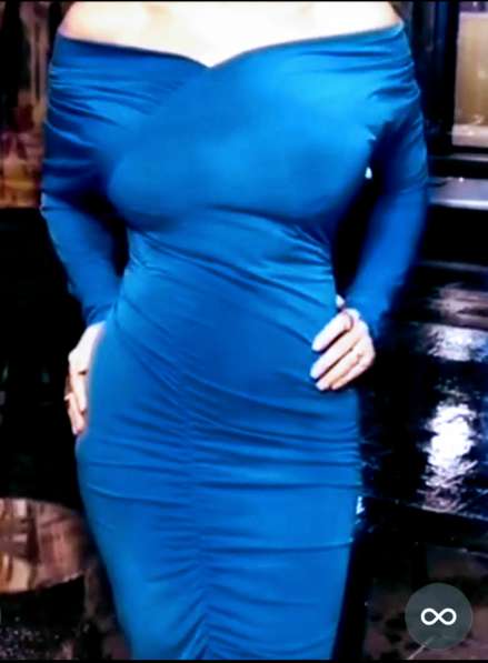 Струящиеся сочно синее платье для коктейля. Очень секси в Благовещенске
