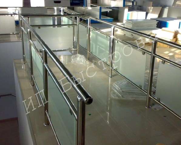 Перила из нержавеющей стали в фото 29