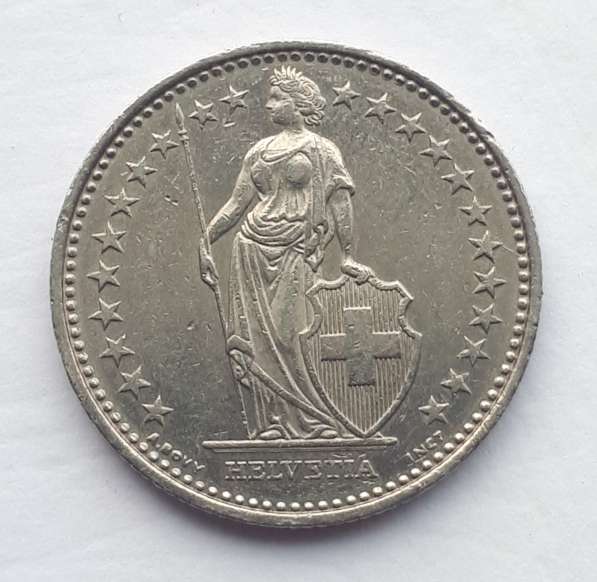 Монета- Швейцария 1 франк, 2003 год в Кемерове
