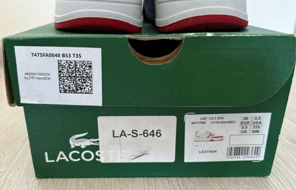Оригинальные кеды LACOSTE в Санкт-Петербурге
