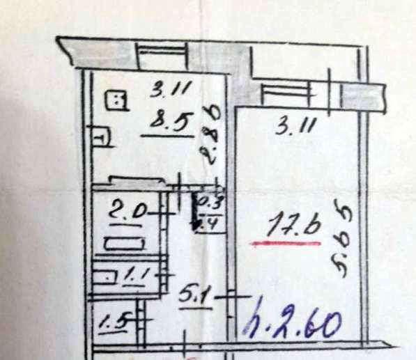 1-комнатная квартира новой планировки в Гатчине
