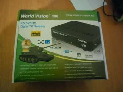 комплект спутникового ТВ World Vision USB DVB T2