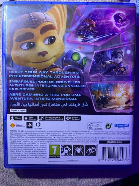 Игра диск на ps5 Ratchet& Clank в Лобне