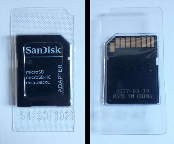 Адаптер SanDisk microSD, новый в упаковке