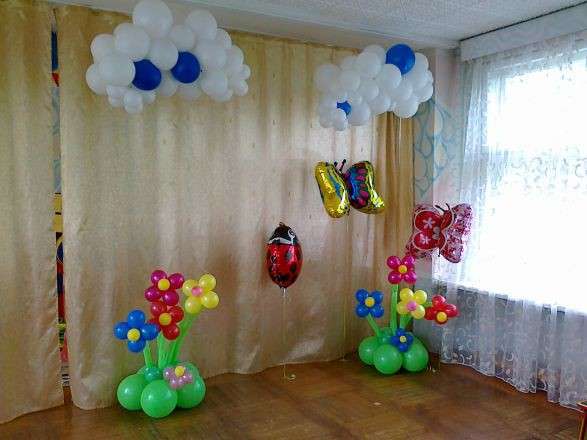 Оформление воздушными шарами в школе и детском саду. Алёна E