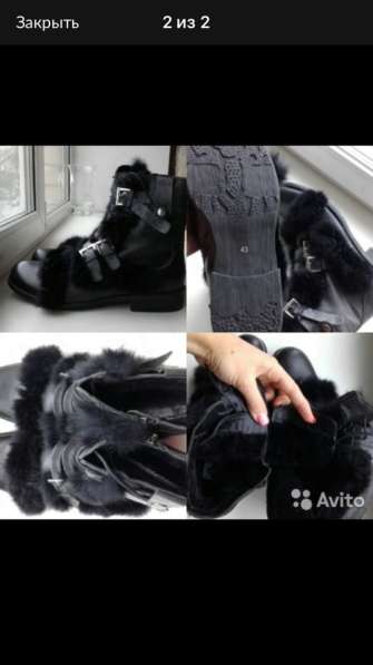 Ботинки сапоги новые размер 43 зима кожа мужские чёрные мех в Москве фото 14