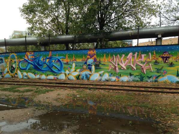 Художественная роспись стен. Граффити, аэрография в Москве фото 3
