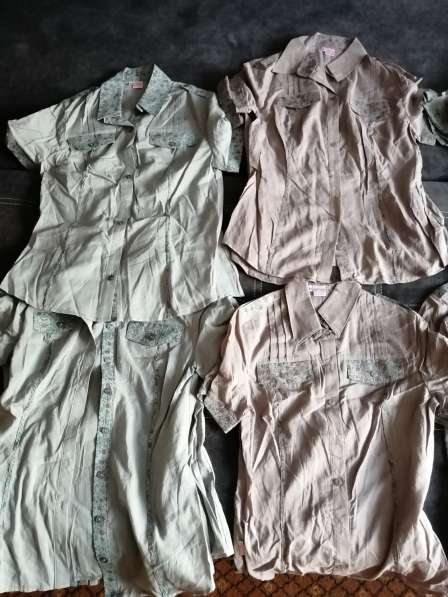 Легкие блузки - рубашки, р-ры 42-48 в 