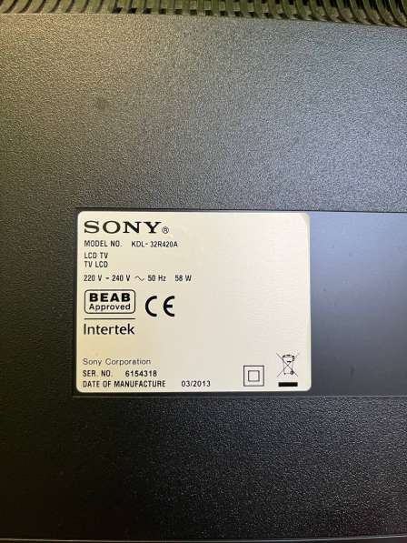 Телевизор Sony 32 дюйма в 