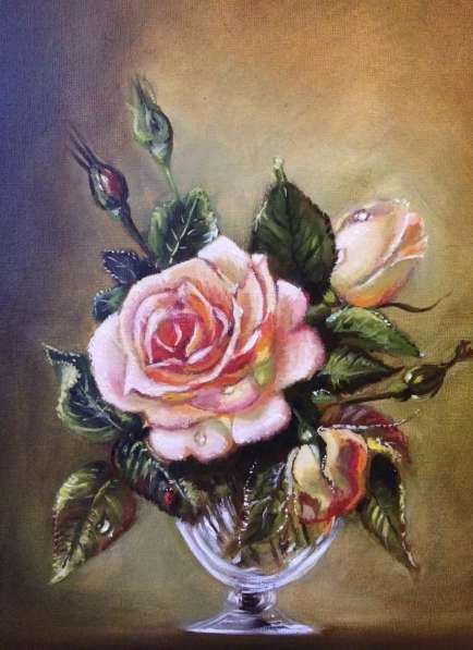 Картина маслом. Розы в Москве фото 6