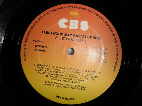 Fleetwood Mac ‎– Fleetwood Mac Greatest Hits (UK) в Санкт-Петербурге