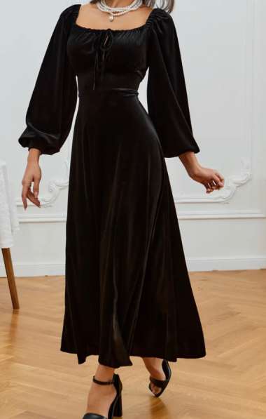 Платье вечернее, бархатное