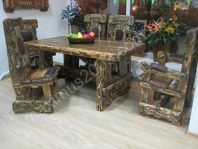Мебель из массива сосны состаренная в Екатеринбурге фото 4