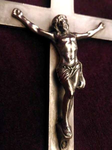Крест наперсный аббатский (епископский) серебро, Италия в Москве фото 3