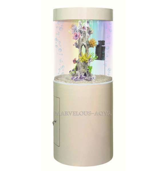 Цилиндрический аквариум 90л Marvelous в Челябинске фото 3
