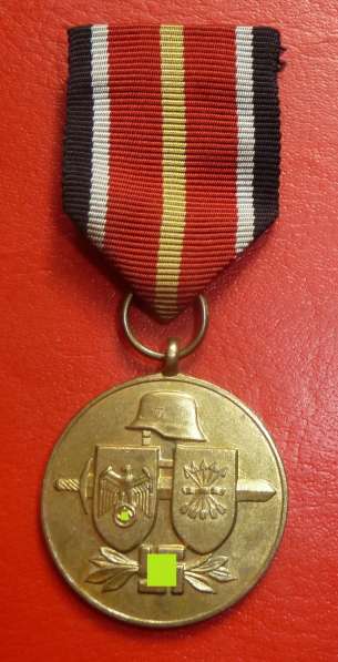 Германия рейх медаль Добровольцев испанской Голубой дивизии в Орле фото 5